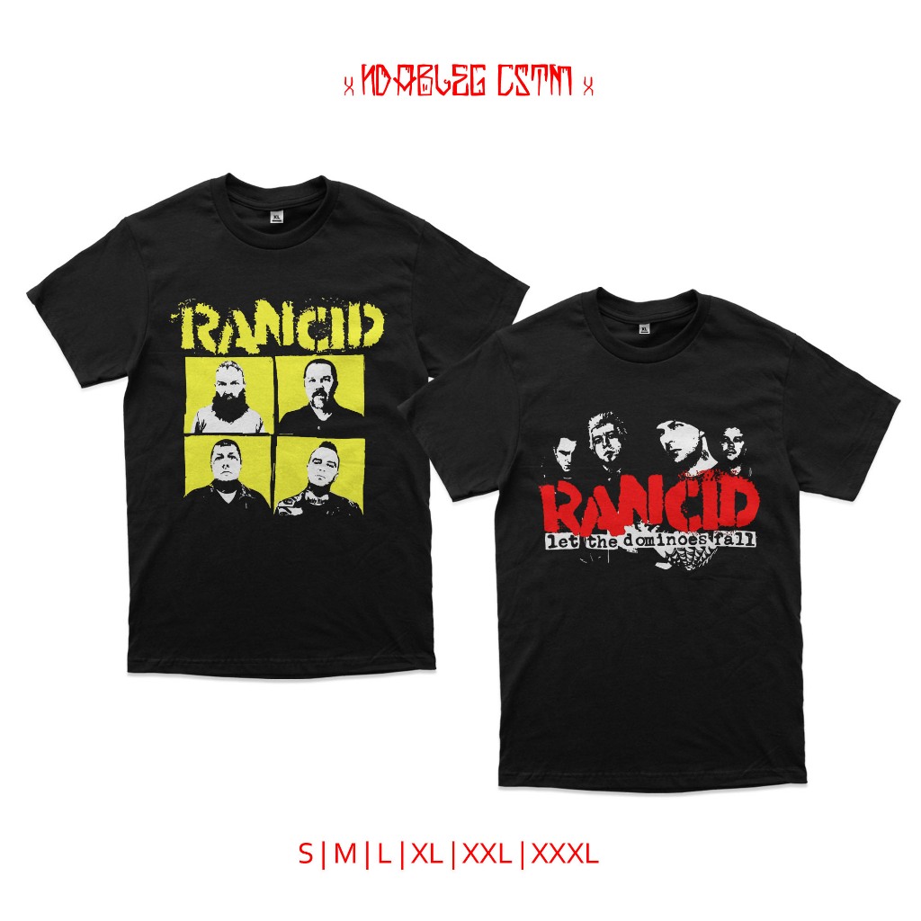 kaos band rancid tshirt rancid combed 24s