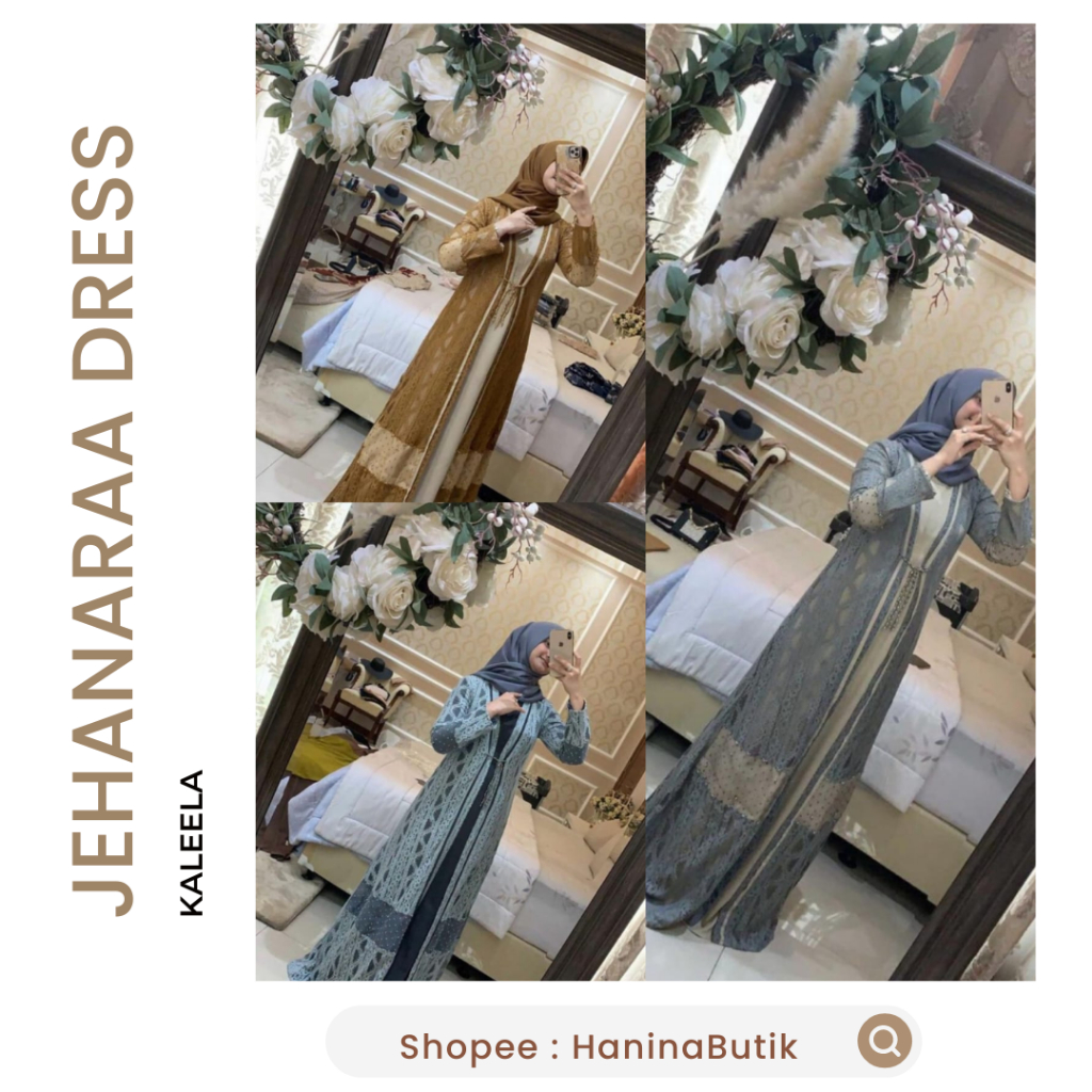 (𝗦𝗜𝗔𝗣 𝗞𝗜𝗥𝗜𝗠) HOTSALE DEFFECT SALE - JEHANARAA LUXURY DRESS RAYA SERIES IED SERIES DRESS BROKAT OUTER