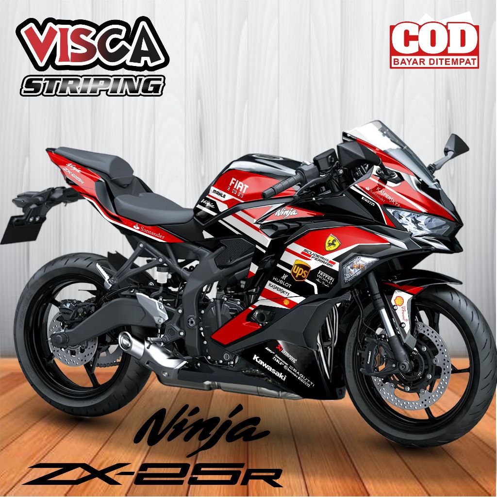Stiker Striping ZX25R Variasi FERRARI