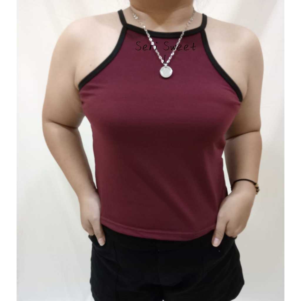 Seri Sweet - Crop Tank Top Jumbo / Atasan Wanita Big Size - Varisa