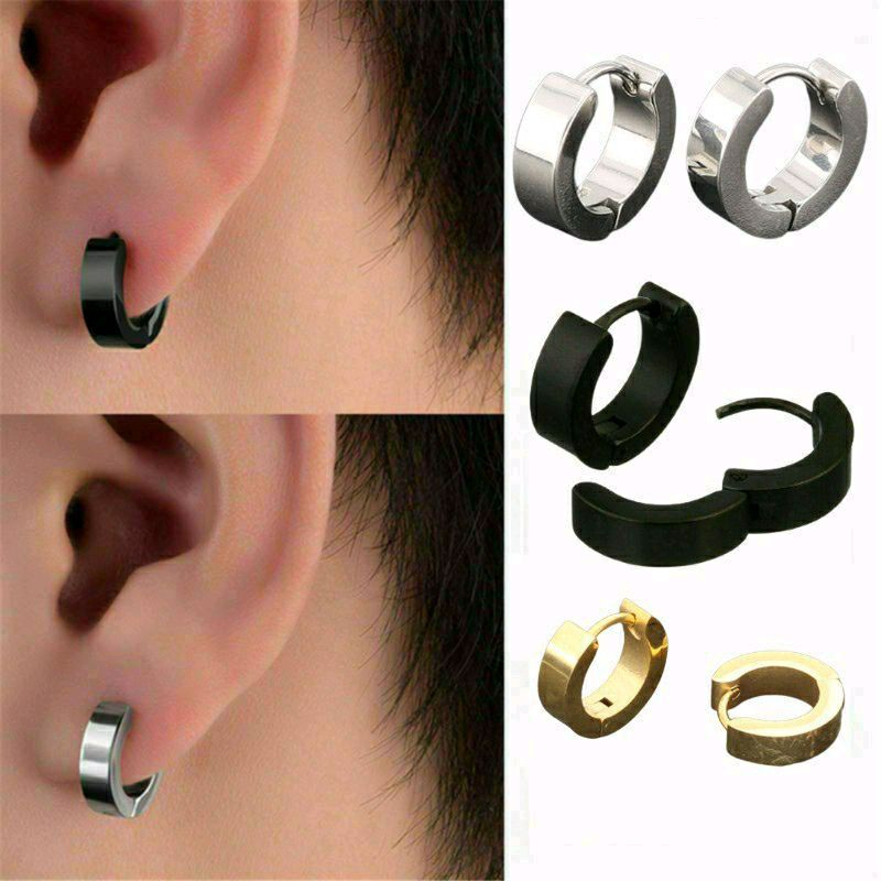 ANTING TINDIK TITANIUM HITAM PRIA DAN WANITA