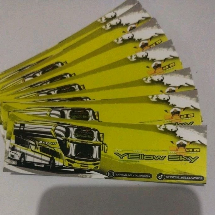 

stiker Yellowsky panjang 1 pcs