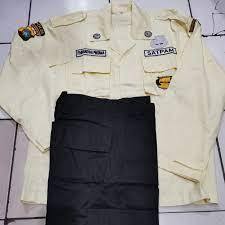 setelan PDL seragam satpam PDL baju seregam security CREM terbaru+atribut