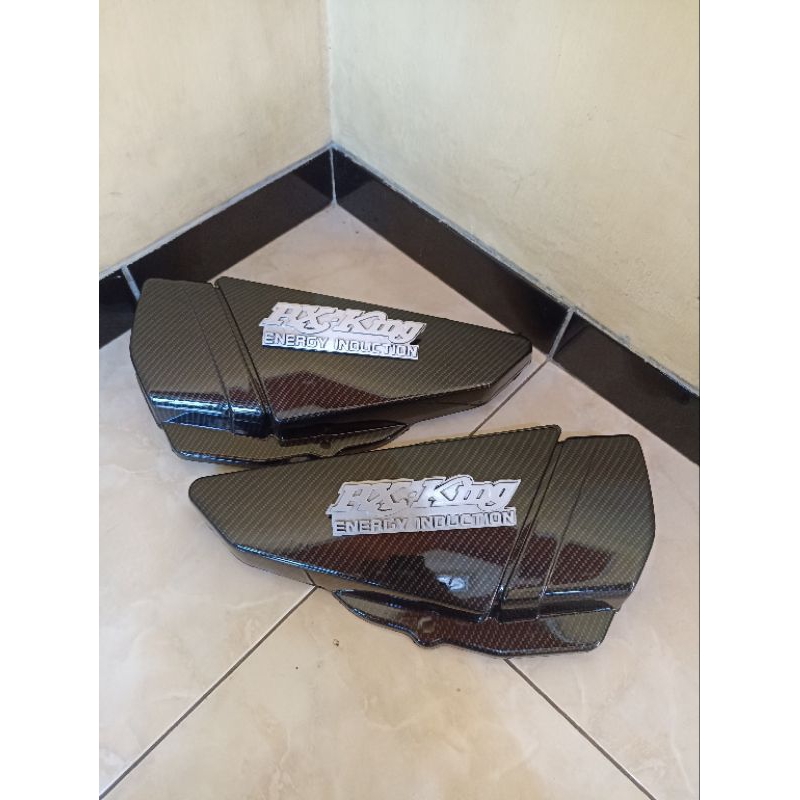BOX AKI RX KING CARBON CELUP TEMPONG AKI COVER AKI RX KING WARNA FULL CARBON CELUP KUALITAS BAGUS