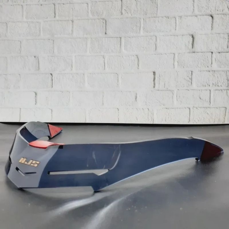 Spoiler Helm Njs Kairoz/Njs Zx1Bahan Akrilik Ketebalan 3mm Warna Riben/Smoke