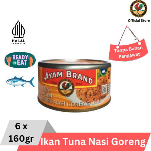

Ayam Brand - Ikan Tuna Kaleng Bumbu Nasi Goreng 6 pcs 160 gr