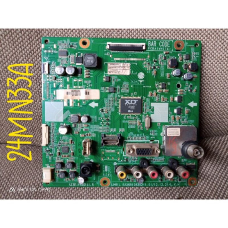 MAIN BOARD/MESIN TV/MB TV LED LG 24MN33A