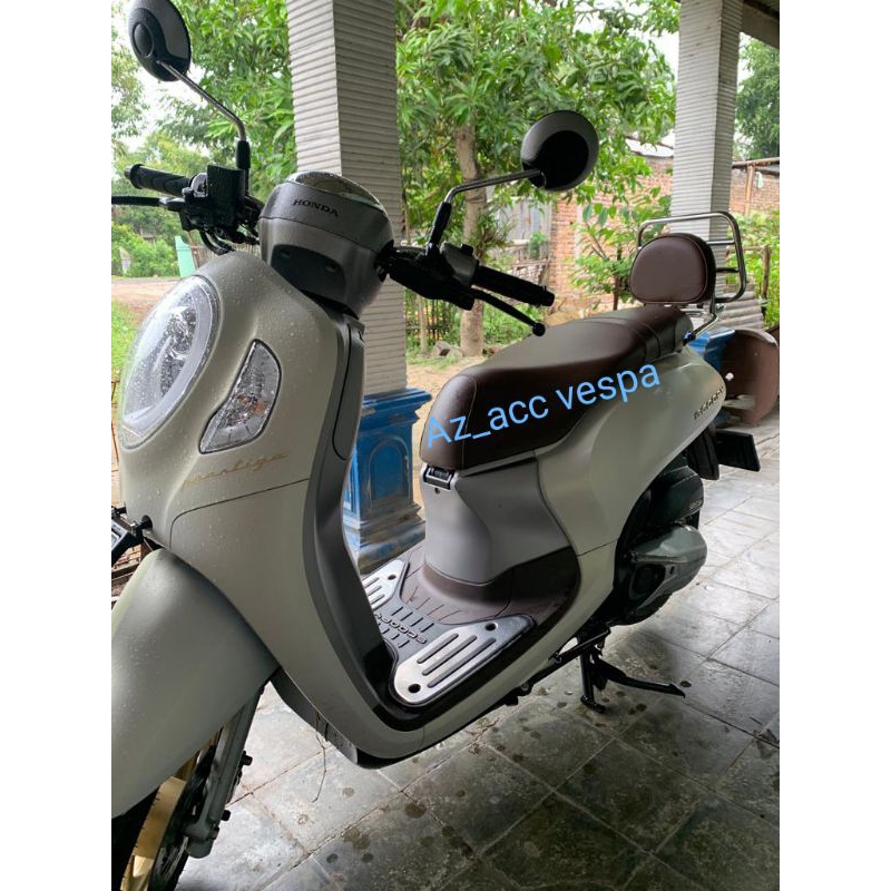 Behel sandaran backrack / back rack Scoopy Busa Mate Brown aksesoris scoopy 2012-2024