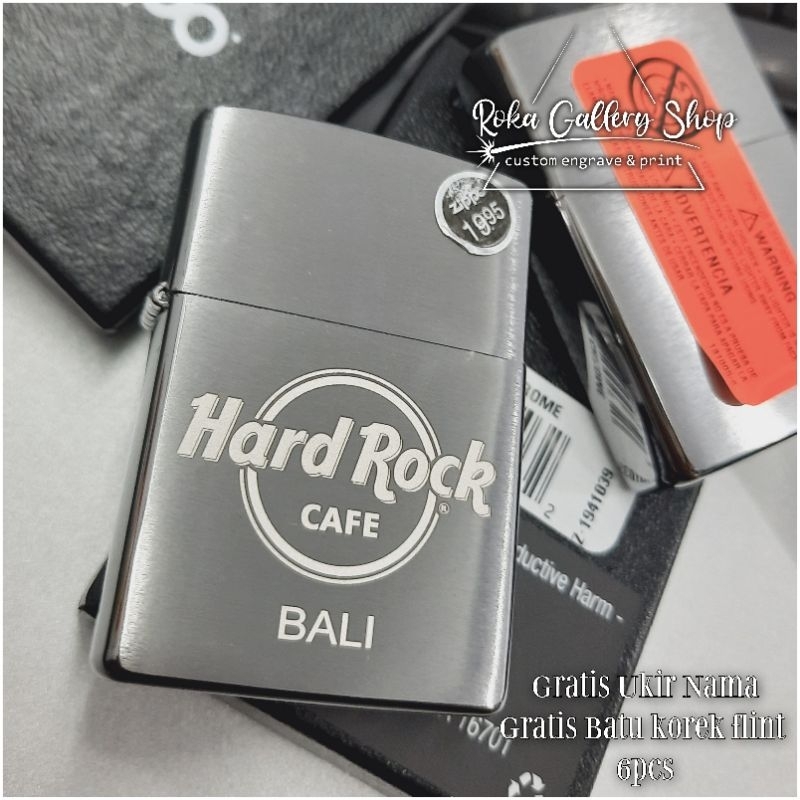 original zippo hard rock cafe BALI custom logo