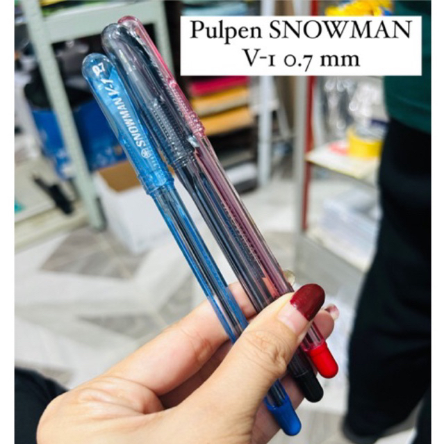 

PULPEN SNOWMAN V-1 SEMI GEL PEN 0.7 MM / SNOWMAN V1 / BALLPOINT / BOLPEN