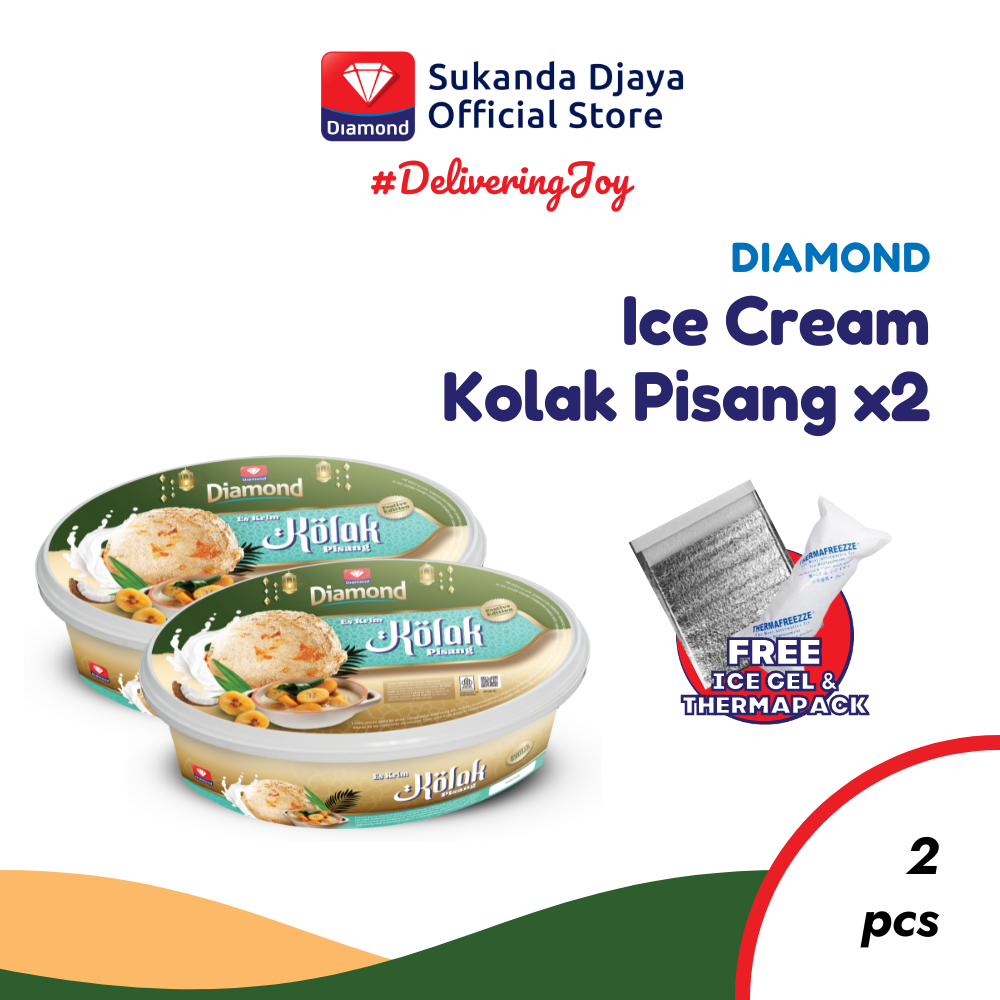 

Diamond Ice Cream Kolak Pisang 700 ML [Isi 2 Pcs]