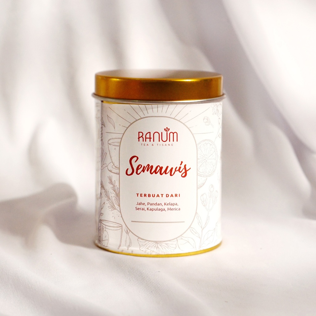 

Semawis / Tisane Artisan Tea Blend / Teh Herbal Premium / Meredakan Gerd Mual Kembung / Jahe Kelapa Pandan / 40gr - Ranum