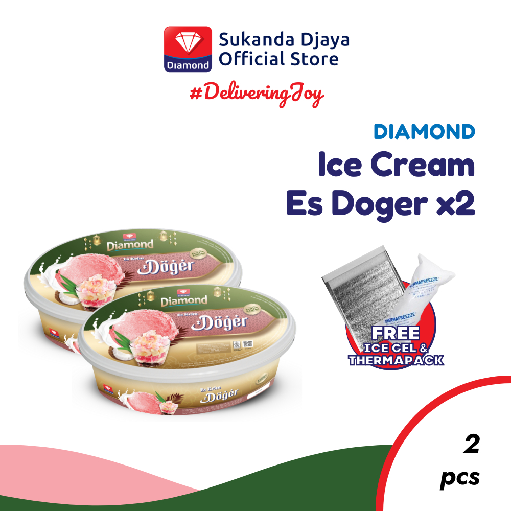 

Diamond Ice Cream Es Doger 700 ML [Isi 2]