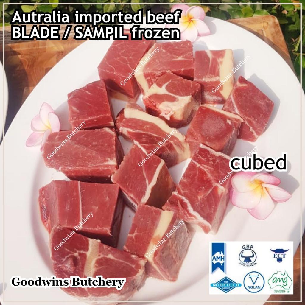 

600gr DAGING RENDANG Australia beef BLADE daging sapi sampil rendang dendeng empal jerky frozen