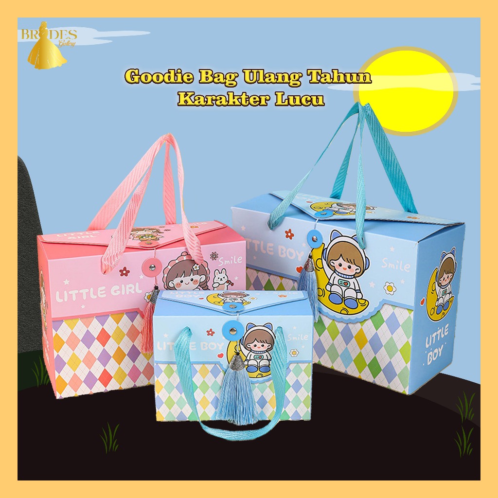 

BD Goodie Bag Ulang Tahun Anak Karakter Lucu / Paperbag Ulang Tahun Anak Kotak Kado Bermacam Karakter / Tas Hadiah Sovenir Ulang Tahun PP27