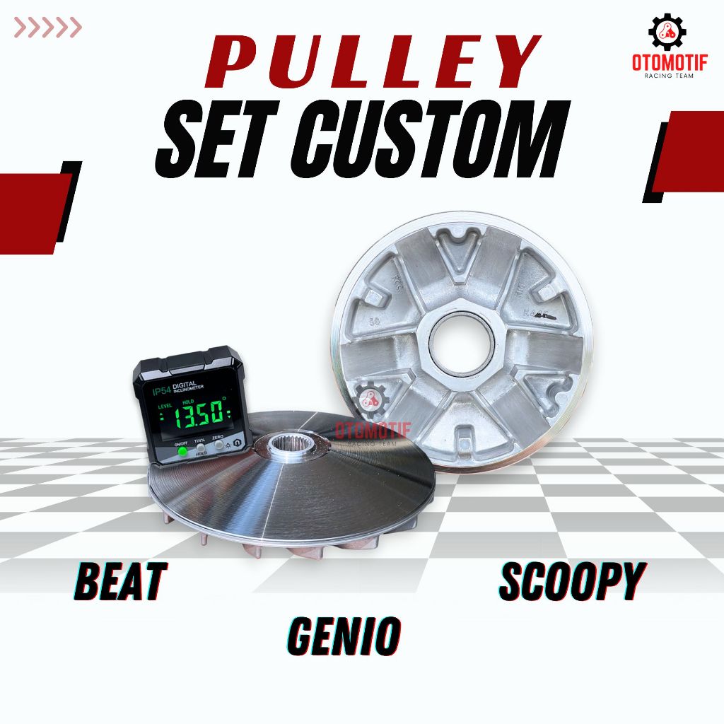 Pulley bubut K0J rumah roller bubut custom 13,5 /13,8 pulley racing kode K0J honda genio, beat delux