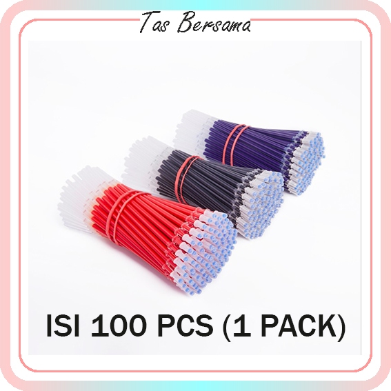 

100 pcs Refill Tinta Pena 0.5mm Refill Isi Ulang Pulpen Pena Gel Murah MGM 488