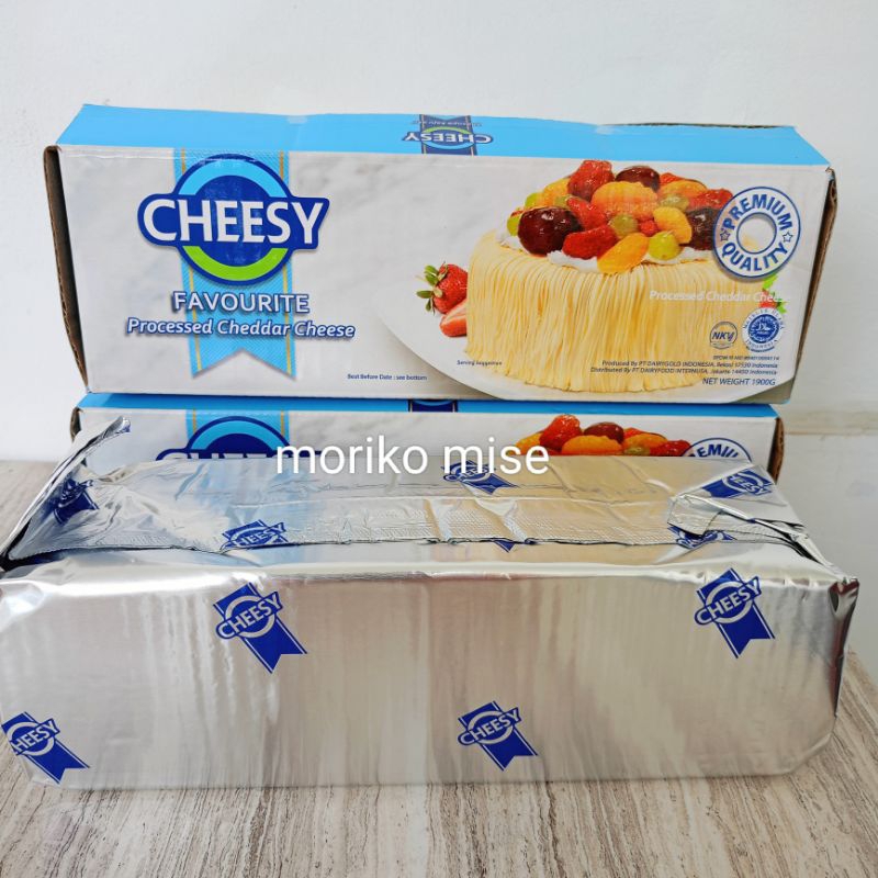 

[500 gr SHARE PACK] CHEDDAR CHEESY FAVOURITE BLOCK / ANCHOR keju cheddar parut cheddar cheese EASY TO GRATE keju cheddar block cheddar blok keju cheddar processed cheddar cheese cheesy