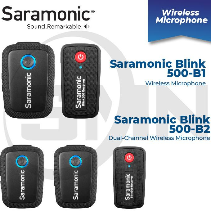Mic Saramonic Blink 500 BI B2 Dual Channel Wireless Mic Vlog