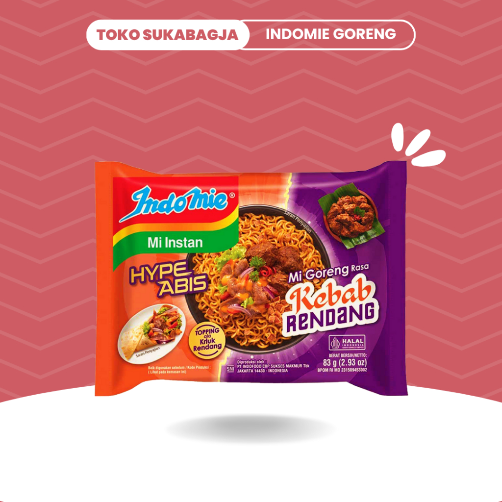 

Indomie Mie Goreng Rasa Kebab Rendang Indomi Baru Mi Instan Hype Abis mi goreng 83gr