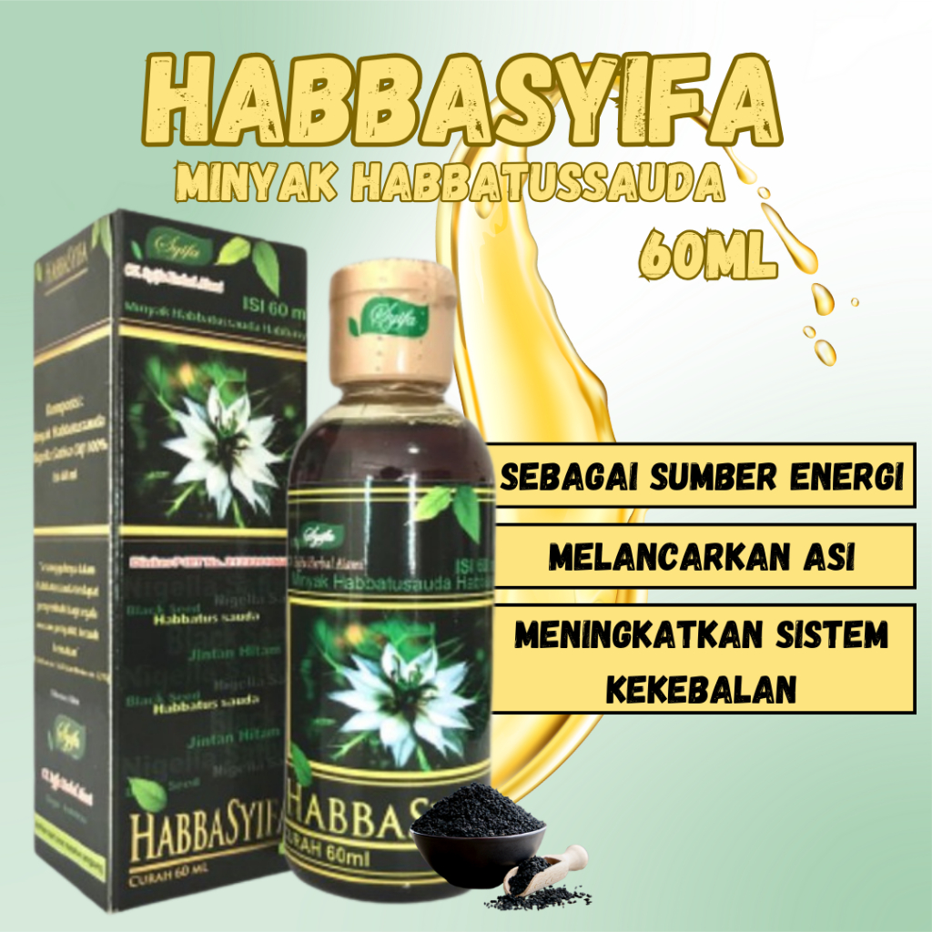 MINYAK HABBATUSSAUDA HABBASYIFA 60 ML | Habbasyifa Curah 60ml