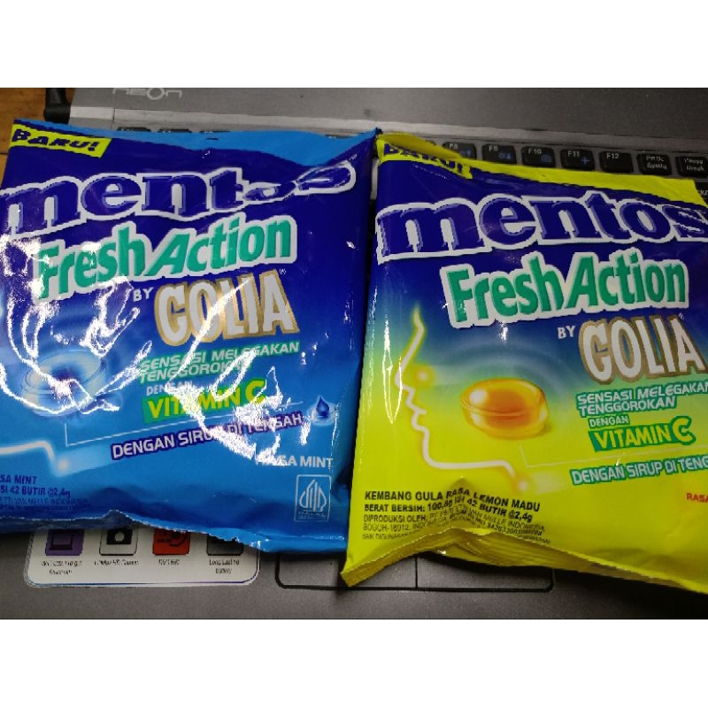 

Permen Golia Fresh Action Lemon Madu / Mint Isi 42 Butir