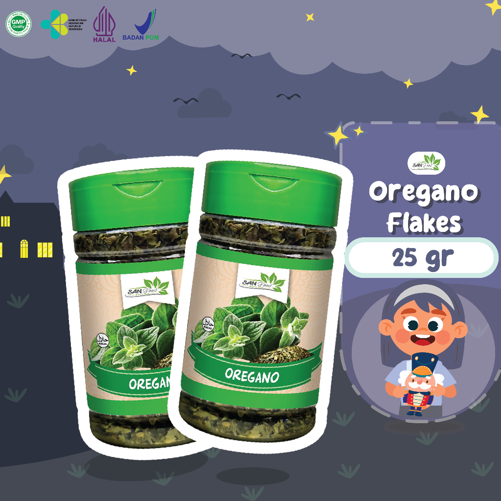 

SANFOOD BRILIAN Dried Oregano Kering Oregano 25 Gr Kemasan Botol