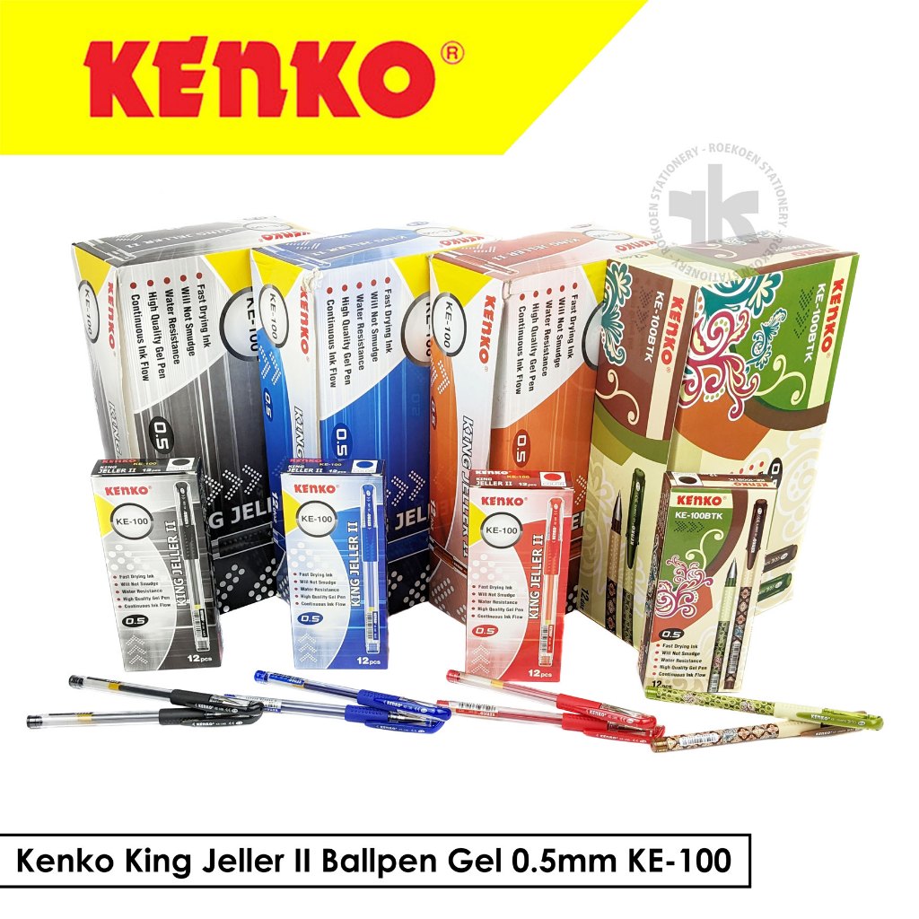 

Kenko King Jeller II Ballpen Gel 0.5mm KE-100