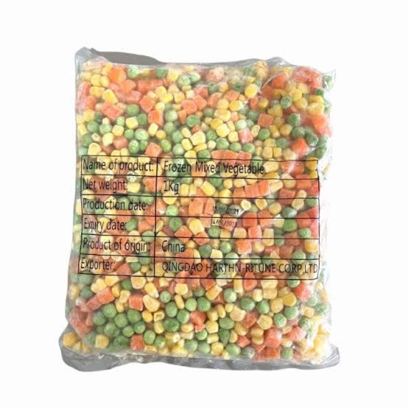 

mix vegetable frozen 1kg