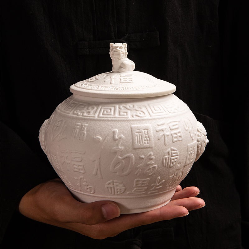 Tempat Penyimpanan Daun Teh / FU Chinese Tea Leaves Jar 2577