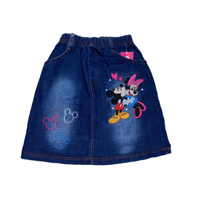 Rok Jeans Mickey Minnie Love Import Premium