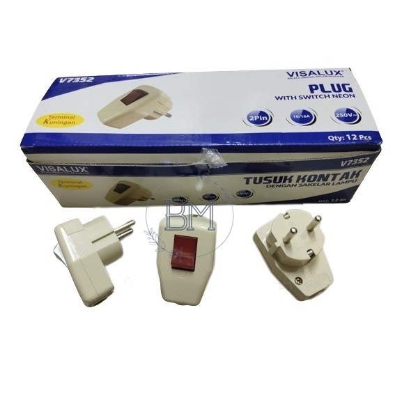 Steker Arde Plug Colokan Saklar Sakelar Lampu Switch Dutron Mdl Broco