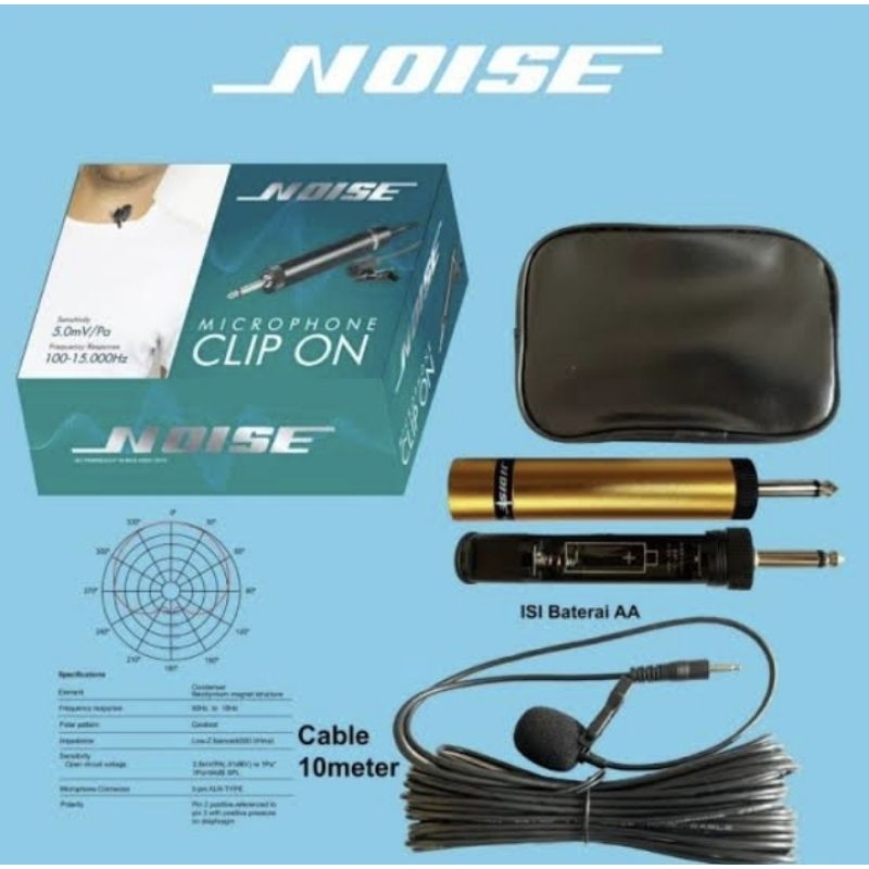 Mic Jepit Clip ON Noise