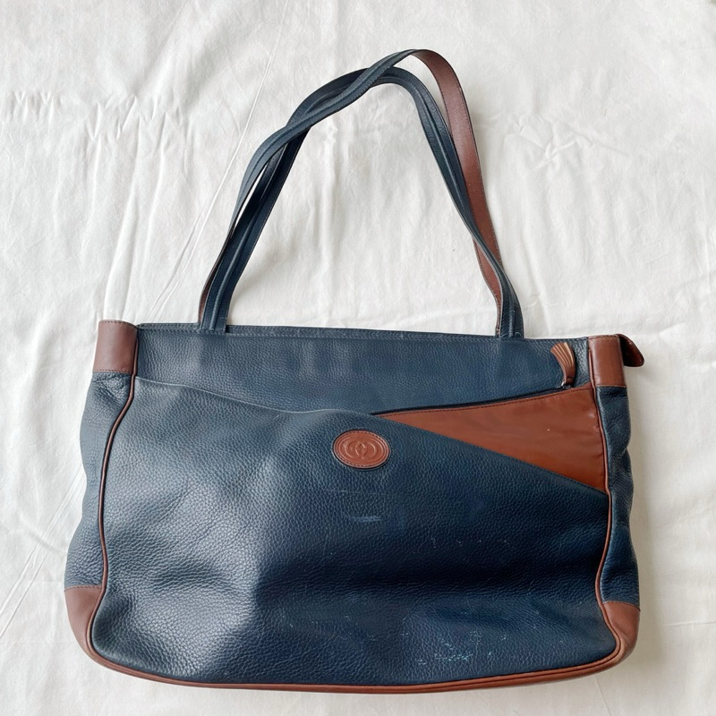 Original Gucci Vintage Totebag Tas Jinjing Branded Original in fair condition lengkap dengan dustbag