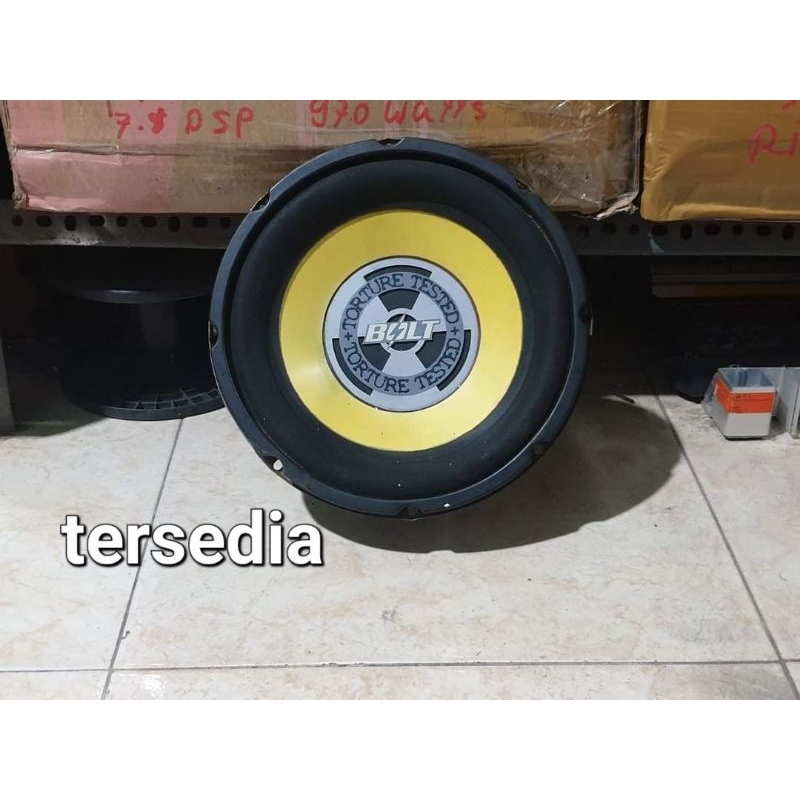 Subwoofer 10inch BOLT tested 4ohms 350watts second bekas jamin normal siap pakai