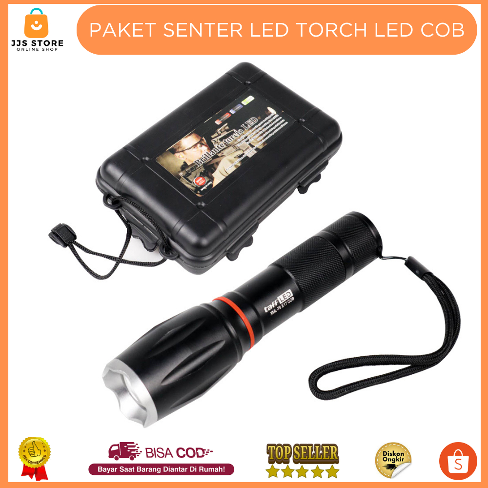 Senter Cas LED Super Terang / Senter Mini Torch LED COB / Senter Super Terang