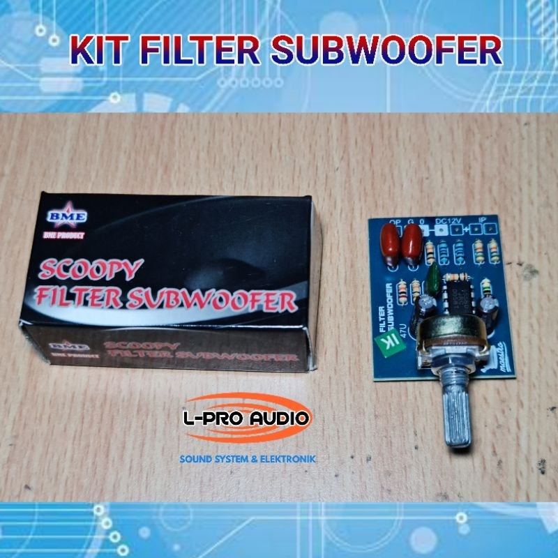 Kit filter subwoofer scoopy 1 IC subwofer