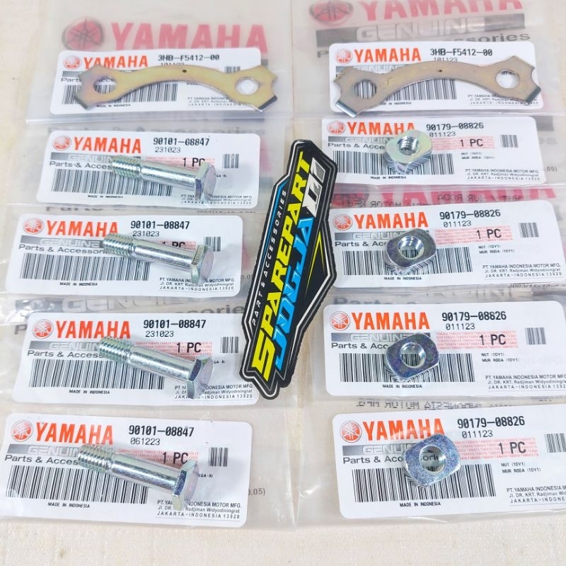 Baut Nap Gir Ger Belakang 1 Set Jupiter Z Vega R FIZR FIZ R RX King RXK RXS Alfa Sigma Crypton ASLI 