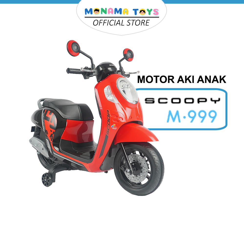 Motor Aki Anak Besar PMB M999 HONDA SCOOPY Mainan Motor Anak