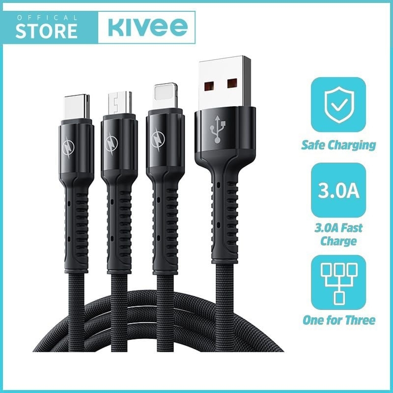 sale !! kabel charger kivee 3 in 1