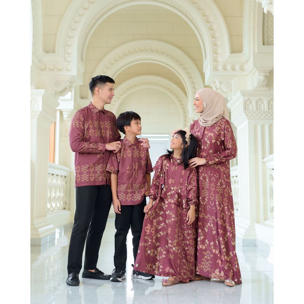 ELYSIA SERIES (Dress & Tunik) - Sarimbit Keluarga - Family Set - Edisi Lebaran - Gamis Tunik Wanita 