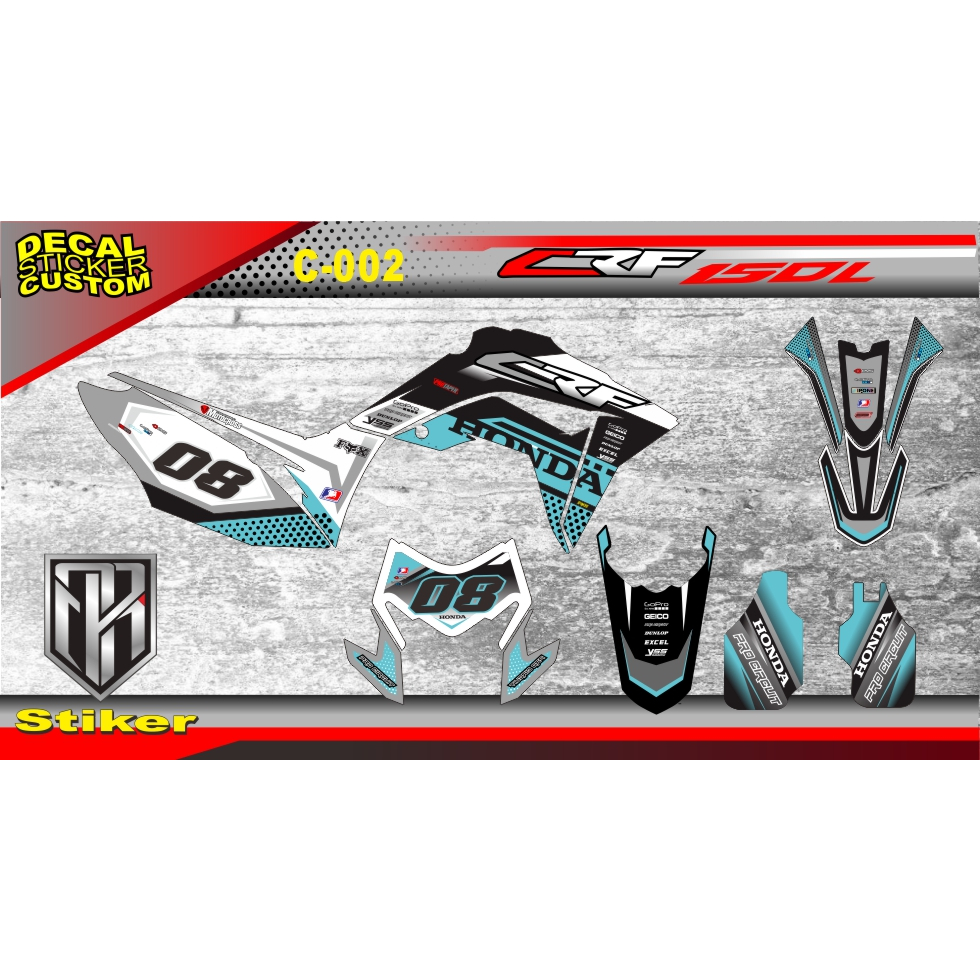 DECAL-MOTOR--CRF-150L-FULL-BODY-DECAL-SUPERMOTO-MOTO-CROSS-DECAL-CRF-SIMPEL-KEREN-DECAL-CRF-MERAH-PU