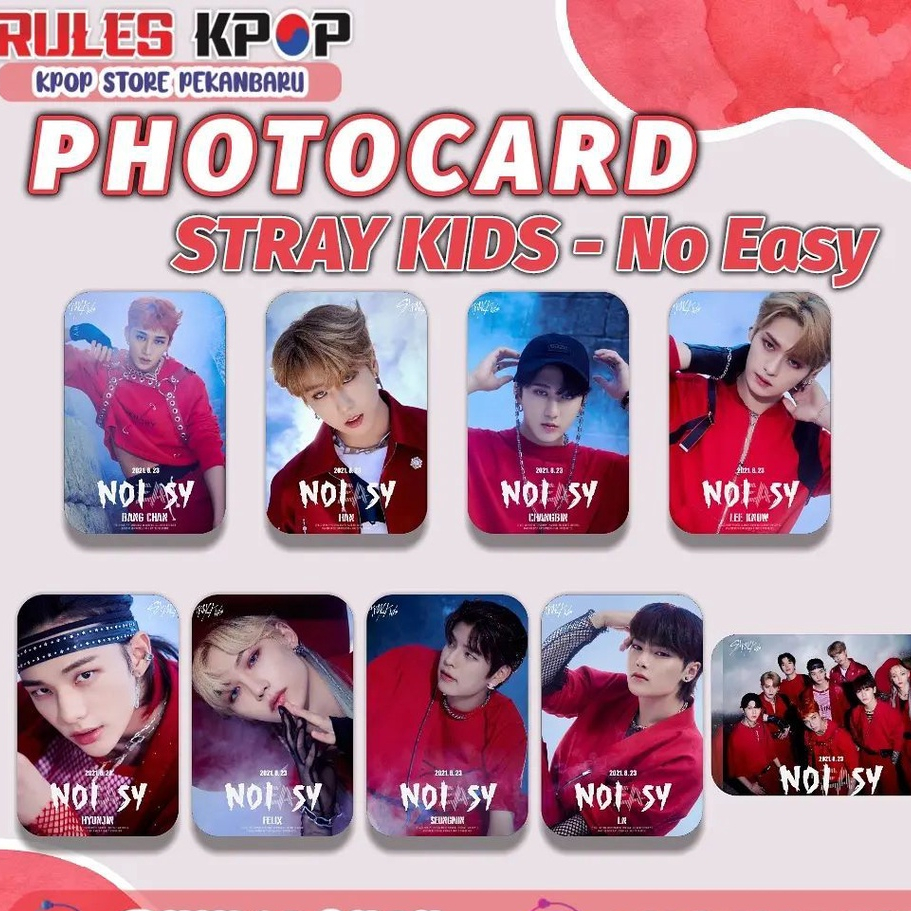 (bisa COD) PHOTOCARD STRAY KIDS NO EASY PC STRAY KIDS NOEASY STRAY KIDS NO EASY PHOTOCARDS PHOTOCARD