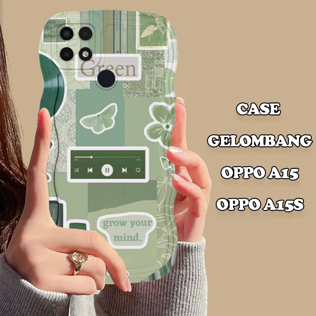 Soft Case GELOMBANG Hp Oppo A15/A15S - Oppo A15/A15S - Case Pro Camera - Fashion Case Motif Estetik 