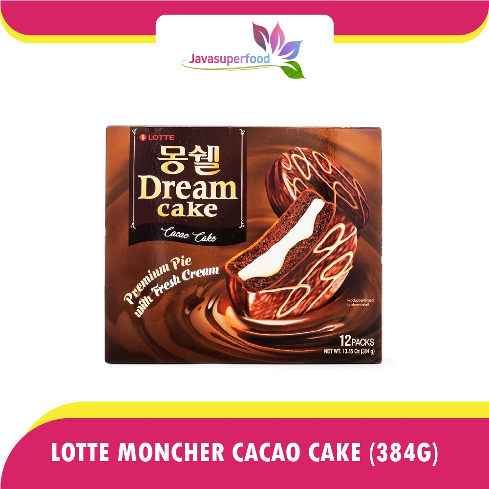 

Korean Lotte Moncher Cacao Dream Cake Kue Cokelat 408g