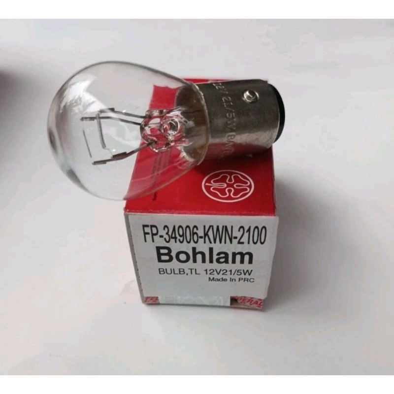 DOP STOP LAMPU BELAKANG 12V 21/5 WATT ORIGINAL MURAH KWN SEMUA MOTOR FP-34906-KWN-2100