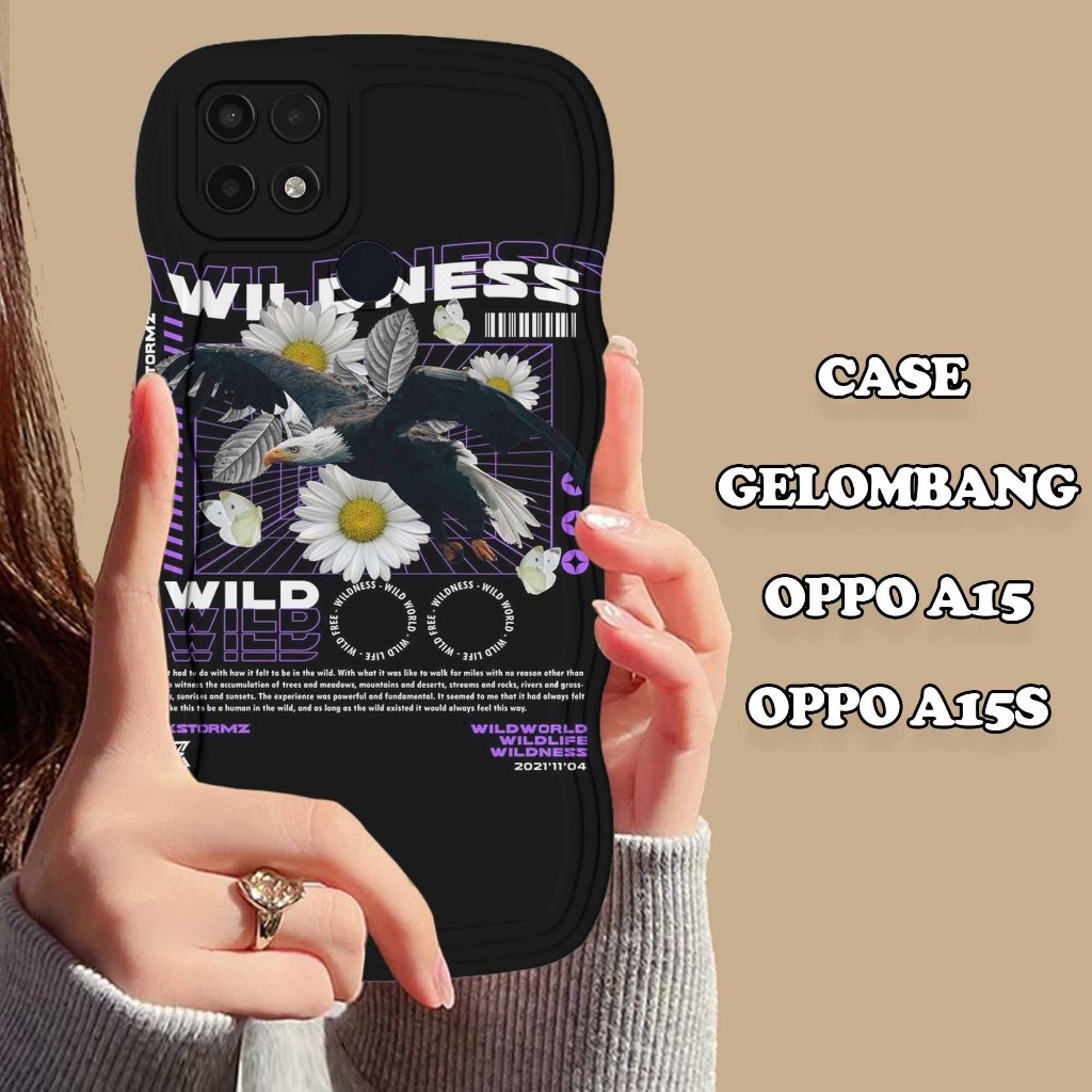Soft Case GELOMBANG Hp Oppo A15/A15S - Oppo A15/A15S - Case Pro Camera - Fashion Case Motif Estetik 