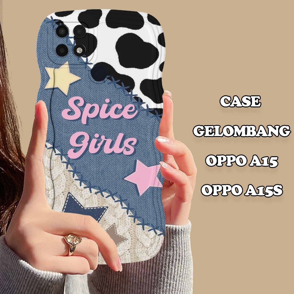 Soft Case GELOMBANG Hp Oppo A15/A15S - Oppo A15/A15S - Case Pro Camera - Fashion Case Motif Estetik 