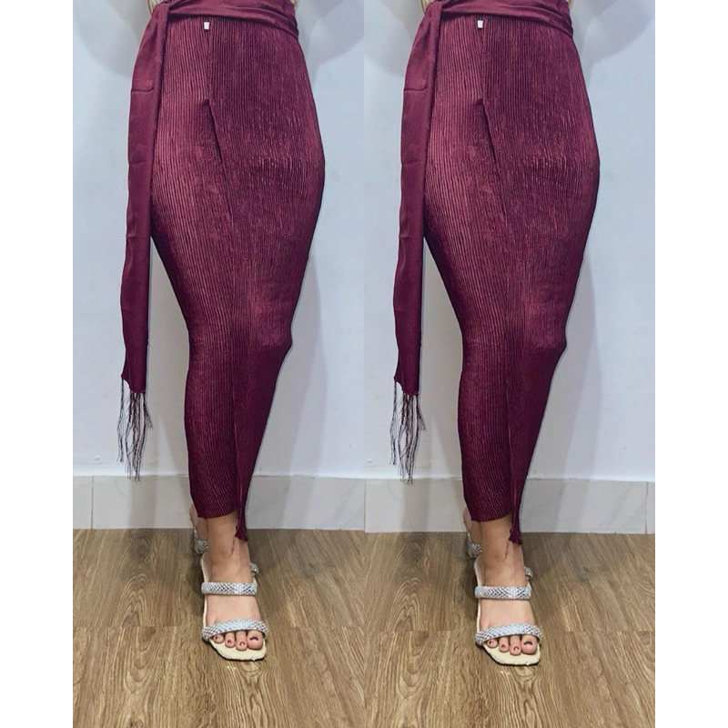 Kamen Plisket Polos Include selendang||Kamen Plisket