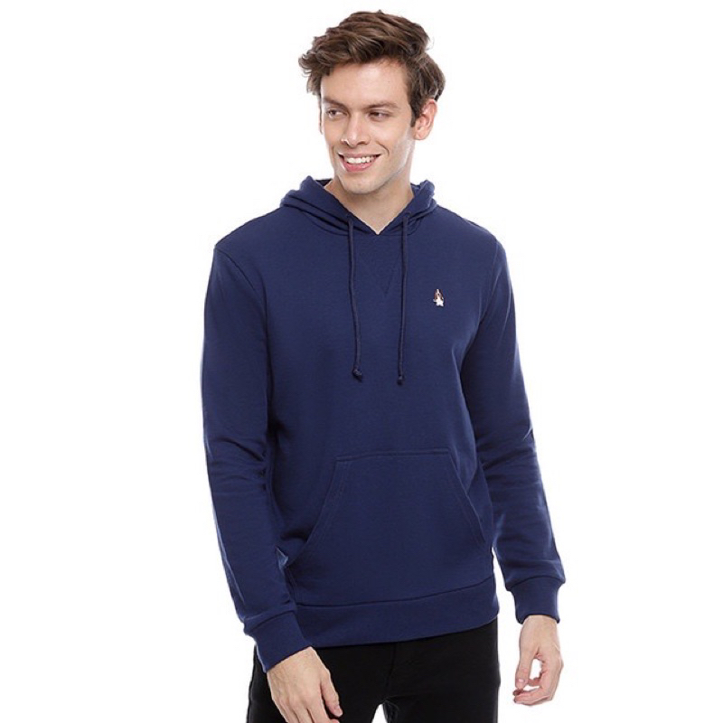 Hoodie Hush Puppies Sweatshirt Pria Beewee Navy